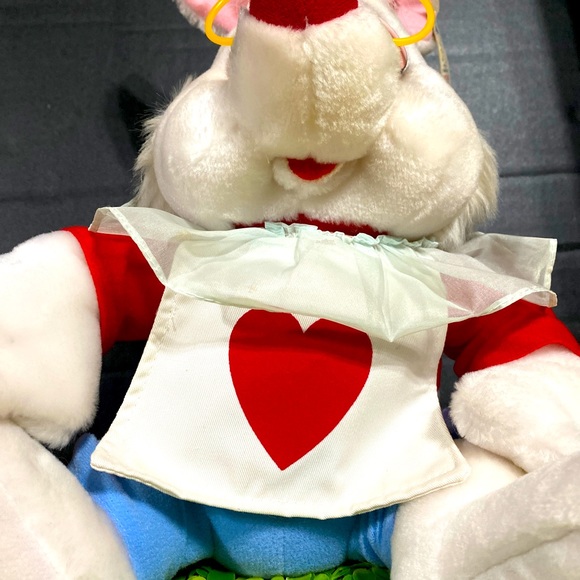 WALT DISNEY EXCLUSIVE NWT ALICE IN WONDERLAND VINTAGE WHITE RABBIT PLUSH 15” - Picture 11 of 16